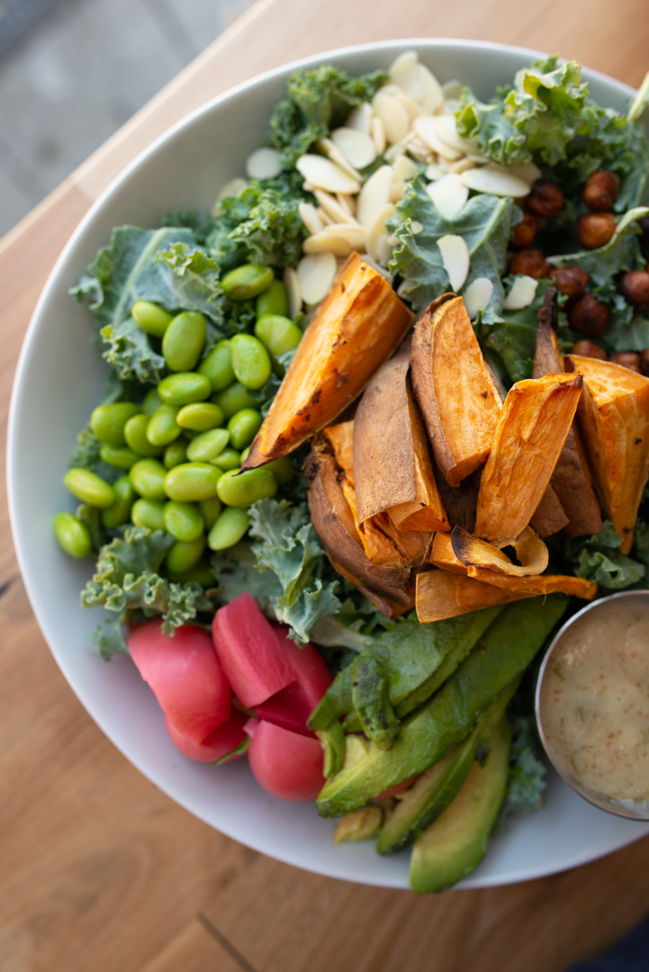 Roasted Sweet Potato Vegan Salad